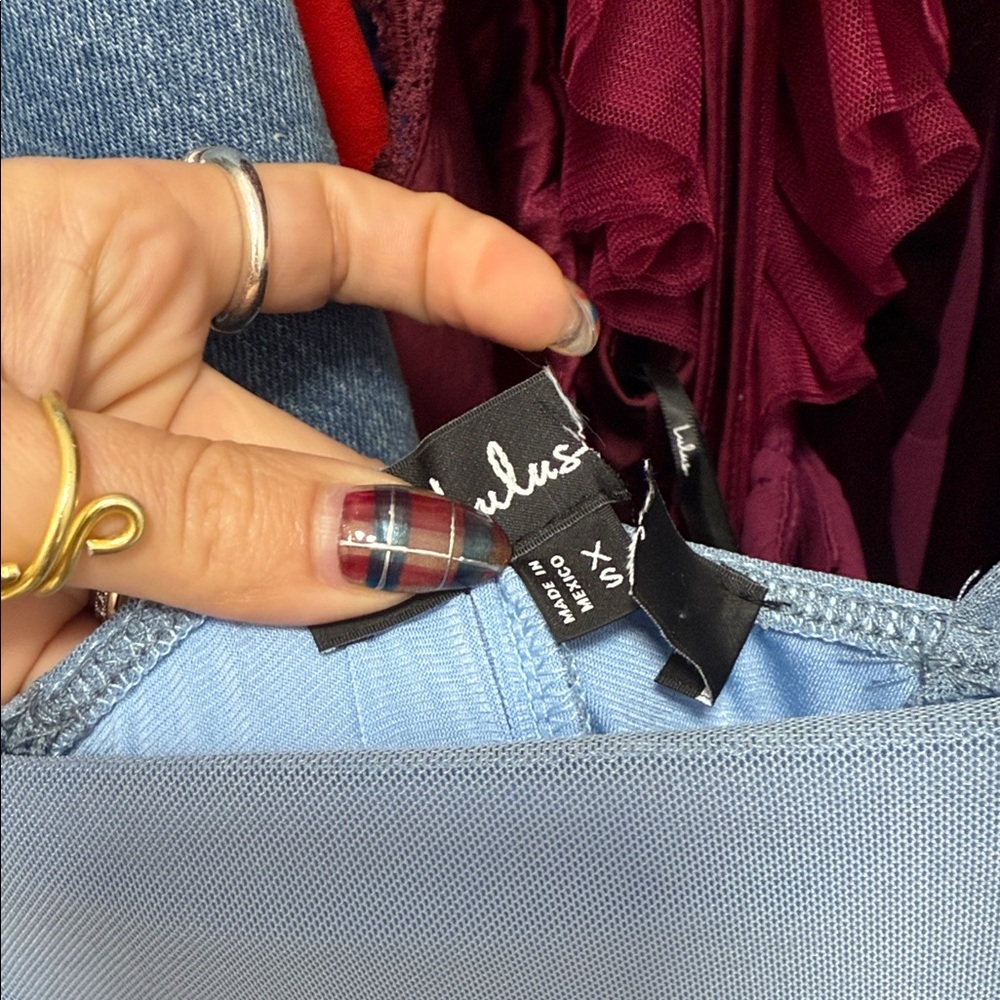 Lulu's Sky Blue Square Neck Maxi Dress - image 4